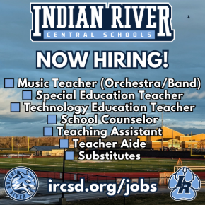 Image listing employment opportunities at IRCSD